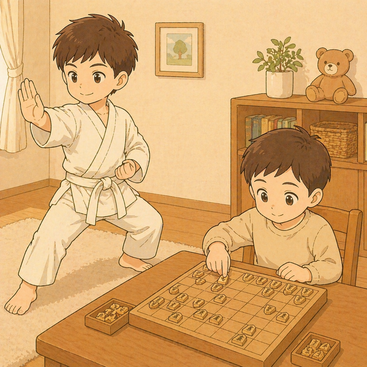 習い事で笑顔の子どもたち