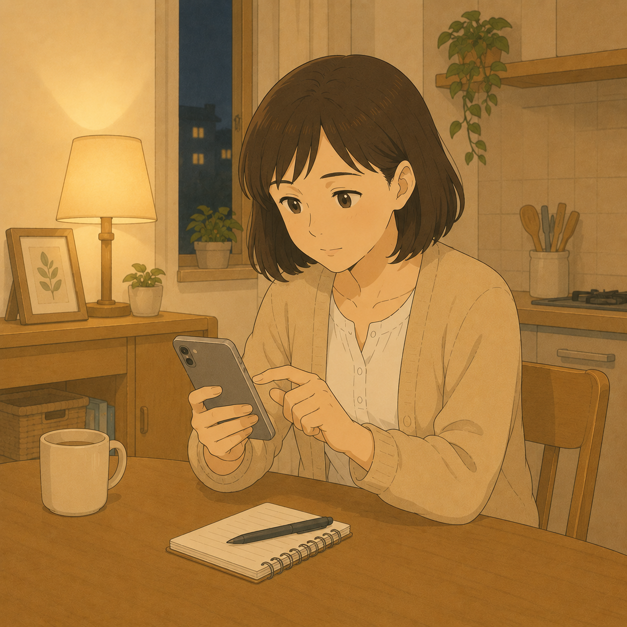 自分で相談先を調べるお母さん