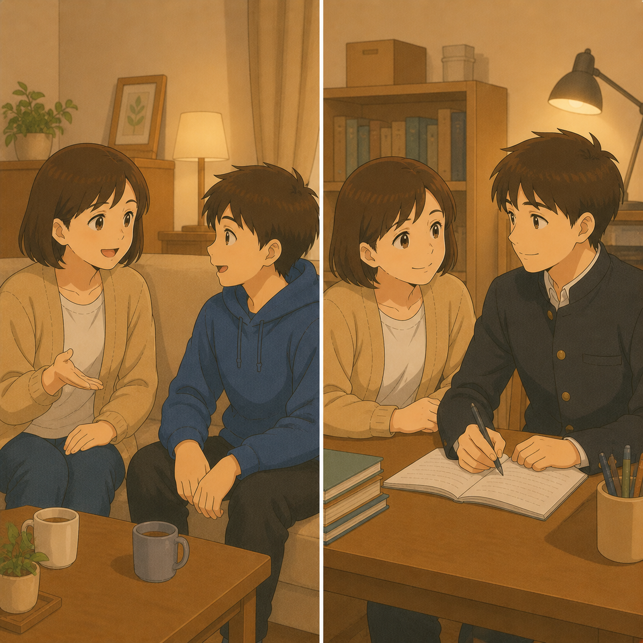 2人の息子それぞれと向き合う母
