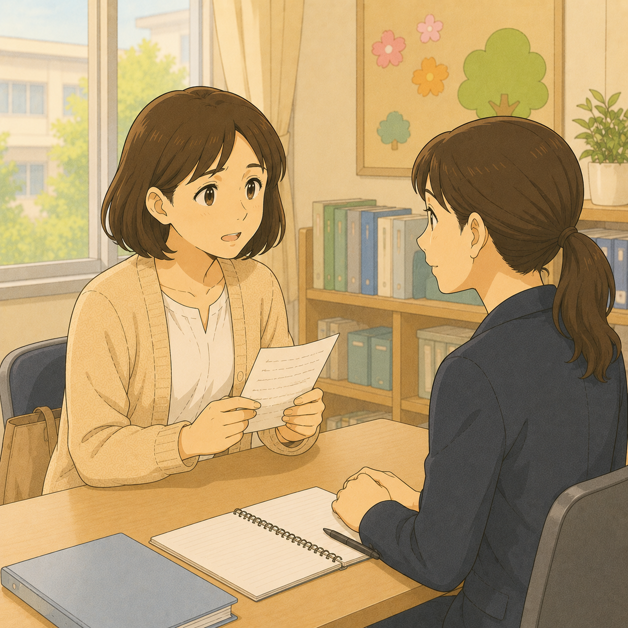 学校の先生への伝え方